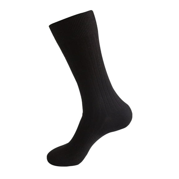 Baqcunre Socks for Women, Autumn & Winter Unisex Mid Tube Solid Color Cotton Business Socks A L