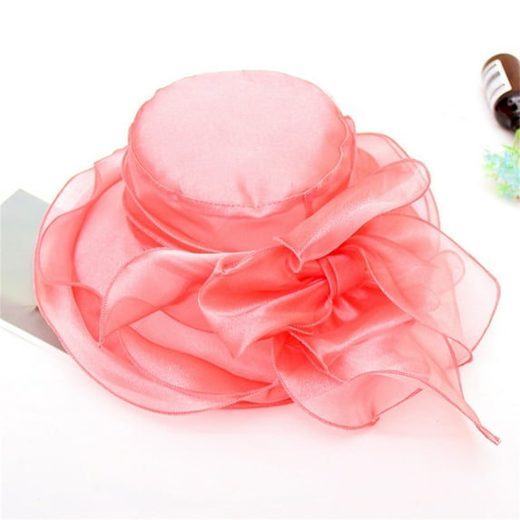 Baqcunre Clearance! Sun Hats for Women, Spring Summer Mesh Sunshade Hat Flower Temperament Wedding Dress Hat Sun Dome Large Brim Hat Fashion Hat for Woman, Sun Hats for Men, ,