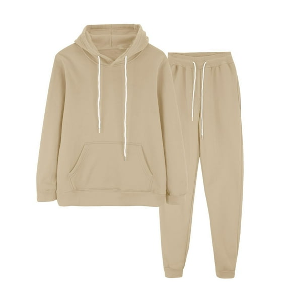 Baqcunre Sweatsuits Women 2 Piece Outfit,Sweatpants And Sweatshirt Set for Women 2 Piece Tracksuit Outfits Hoodie Sweatshirt And Jogging Sweatpants Suit Beige