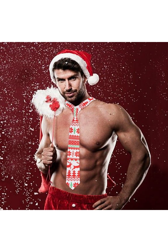 Ties for Men, Tie Polyester Christmas Tie Yarn Ties Holiday Wedding Groom Festive Men's Printed High Tie, Mens Ties, Bow Ties for Men