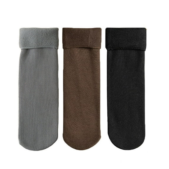 Baqcunre Ultra Soft Velvet Slim Thermal Socks, Fleece Cozy Socks for Women (Mixed Colors 5Pcs), Slim Winter Warm Socks A One Size