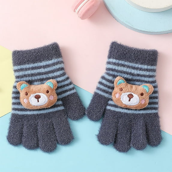 Baqcunre Clearance! Warm Gloves, Kid's Winter Gloves Children Stretchy Warm Gloves Boys Or Girls Knit Gloves, Knitted Gloves, Heating Gloves