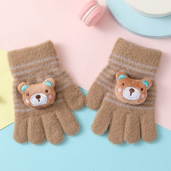 Baqcunre Clearance! Warm Gloves, Kid's Winter Gloves Children Stretchy Warm Gloves Boys Or Girls Knit Gloves, Knitted Gloves, Heating Gloves