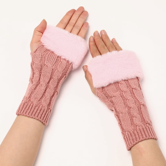 Baqcunre Warm Gloves, Thermal Gloves for Women Warm Glove Windproof Elastic Texting Black Gloves Women Warm Lined Gloves Warm Thermal Outdoor Gloves, Knitted Gloves, Heating Gloves