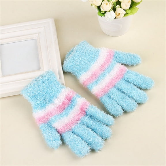 Baqcunre Clearance! Warm Gloves, Winter New Ladies Fingerless Knitted Warm Half Finger Wool Gloves, Knitted Gloves, Heating Gloves