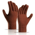 thumbnail image 1 of Baqcunre Warm Gloves, Winter Women Keep Warm Touching Screen Knit Gloves Elastic Cuff Soft Full Finger Gloves Mitten, Knitted Gloves, Heating Gloves, 1 of 7