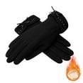 thumbnail image 1 of Baqcunre Clearance! Warm Gloves, Women's Autumn Winter Solid Color Plush Thick Insulation All Finger Cold Gloves, Knitted Gloves, Heating Gloves, 1 of 3