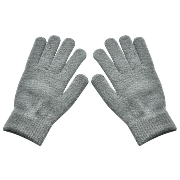 Baqcunre Winter Gloves for Women,Unisex Warm Riding Gloves Winter Padded Thickened Wool Knitted Gloves C