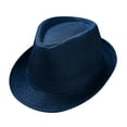 thumbnail image 1 of Baqcunre Clearance! Women's Sun Hats,Men and Women Jazz Hat Soild British Sun Hat Travel Sun Hat Blue, 1 of 3