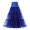 thumbnail image 1 of Baqcunre Womens Wedding Dress Petticoat Rockabilly Tutu Skirt Puffy Slips Underskirt Ballet Skirt Petticoats 1Pc Half Skirt Dark Blue M, 1 of 3