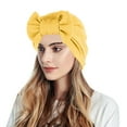 thumbnail image 1 of Baqcunre Wrap Cap for Women Black Hair, Women Muslim Turban Hatbow Hair Bonnet Head Scarf Wrap Cover, Satin Wrap Cap, Sleep Caps for Women, 1 of 4
