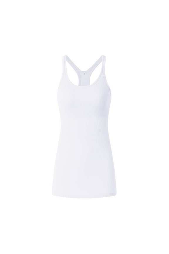 Corset Top Ribbed Workout Tank Tops For Women With Built In Bra Tight Racerback Scoop Neck Athletic Top Womens Tops Tank Top For Women E M