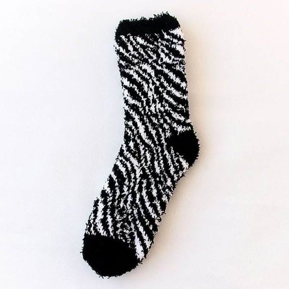 Baqcunre Crew Socks for Women Thermal Socks for Womens Coral Fleece Socks Stripe Socks Colorful Lightweight Athletic Socks Casual Socks Winter Socks Plaid Print Socks White Crew Socks Men
