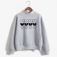 thumbnail image 1 of Baqcunre Crewneck Sweatshirts Sweatshirt Patten Top Long Sleeved Sweatshirt Casual Blouse Temperament Pullover Top(Grey S-XXL),Womens Sweatshirt Womens Tops Valentine'S Day Shirts For Women, 1 of 3