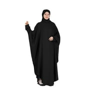 Baqcunre Fall Dresses For Women 2023 Ventilative Long Color Muslim Abaya Women'S Summer Islam Dress Sleeve Muslim Clothes Long Sleeve Dress For Women Womens Dresses Black Dress L