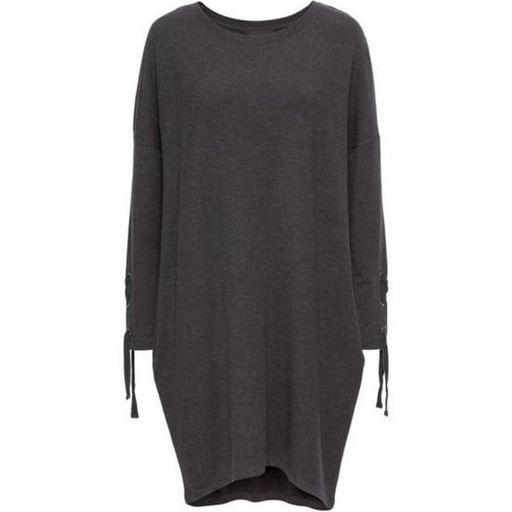 Baqcunre Fall Dresses for Women 2025 Ladies Temperament Autumn and Winter Round Neck Tie Long Sleeves Casual Loose Temperament Dress Women's Casual Dresses Long Sleeve Dress for Women Grey Dress XL