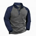 thumbnail image 1 of Baqcunre Fleece Jacket Men'S Fleece Insulation Autumn And Winter Double Velvet Pullover Zippered Jacket Thickened,XXL,Fleece Jacket Women,Mens Winter Jacket,Coats For Men,Mens Winter Coat,,Navy, 1 of 3