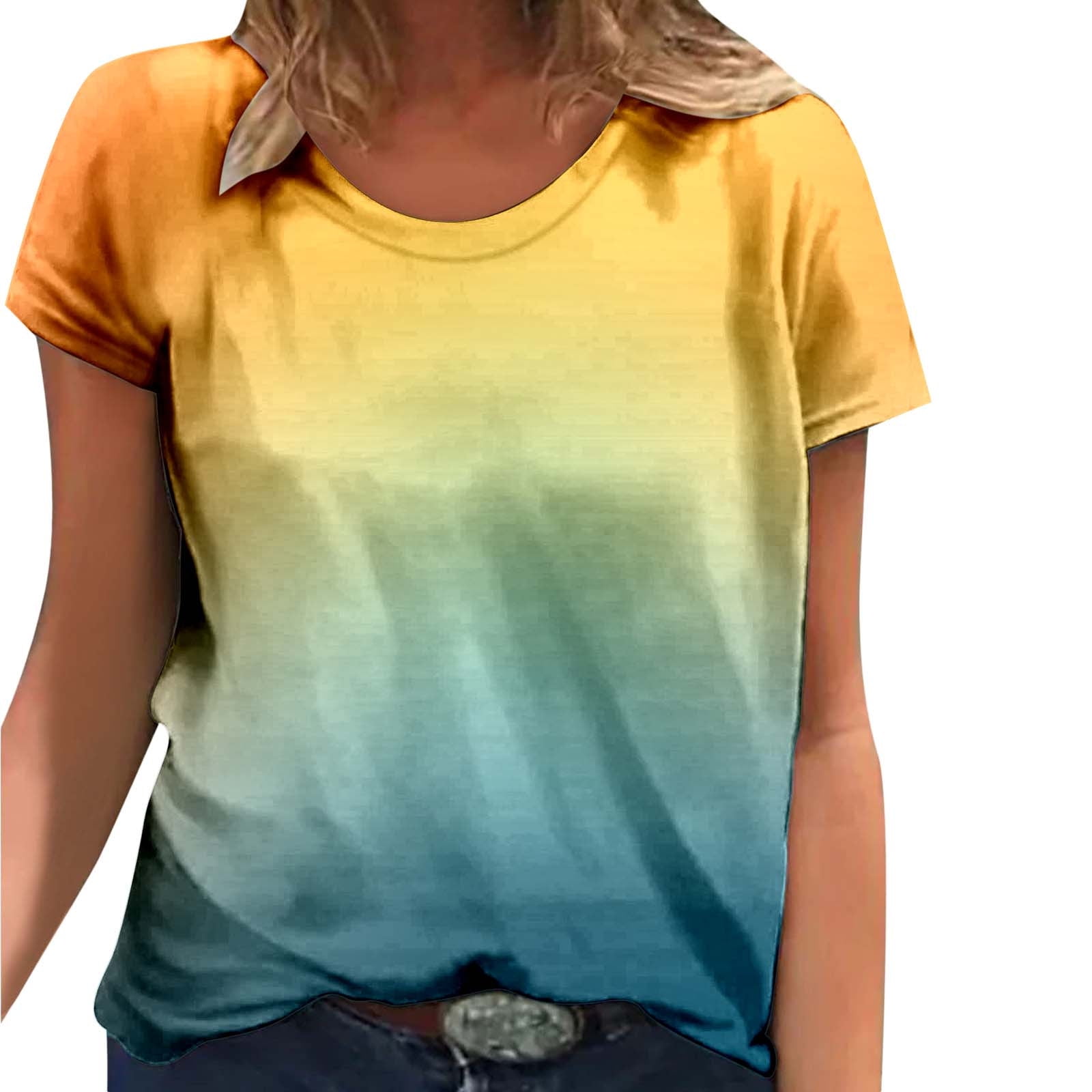 Yuccalley Women's Lace Short Sleeve Crop Top - Round Neck Casual Tee, Army Green, Size Large - View #6
