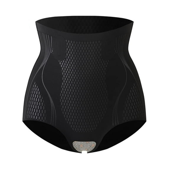 Baqcunre High-Waist Power Corseted Seamless Women's Panties Liquid Belly Lift Pants Butt Lifting Shapewear Shapewear Tummy Control Tummy Control Underwear Womens Underwear,Black,L