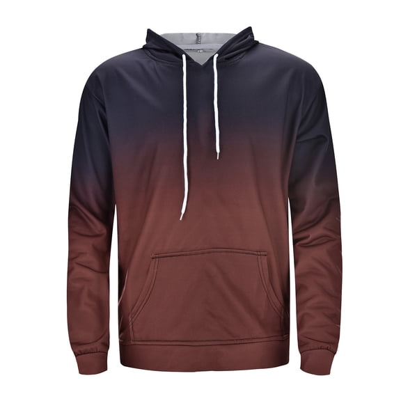 Baqcunre Hoodies For Men Men'S Fall Long Sleeved Hoodie Hooded Sweatshirt Tops Outdoor Sweatshirt Shirt Sweatshirts For Men Tops For Men Brown XXL