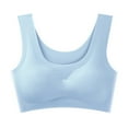 thumbnail image 1 of Baqcunre Ice Silk Beauty Back Sports Yoga Bra with Removable Pads Light Womens Clothes Bras for Women Sports Bra Bralettes for Women,Navy,L, 1 of 8