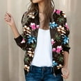 thumbnail image 1 of Baqcunre Jackets For Women Womens Daily Jackets Lightweight Zip Up Jacket Coat Stand Collar Short Sports Outwear Zipper Tops Winter Coats For Women Fall Outfits For Women 2023 Black S, 1 of 5