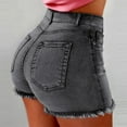 thumbnail image 1 of Baqcunre Jean Shorts Womens New Women Summer Short Jeans Denim Female Pockets Wash Denim Shorts Jeans for Women Denim Shorts Women, 1 of 4