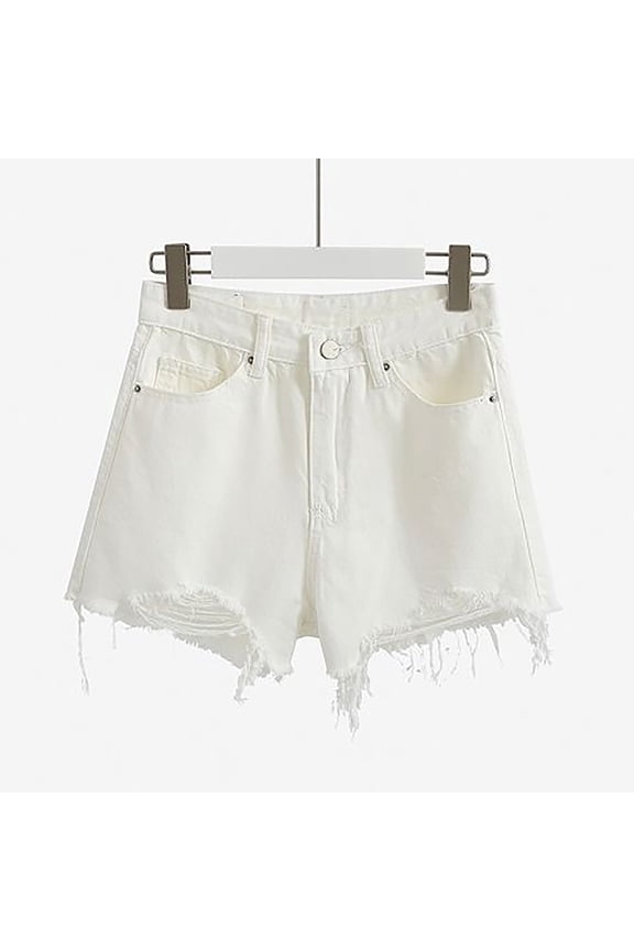 Jean Shorts Womens Women High Waist Hip Wrap Stretch Short Hot Jeans for Summer Casual Daily Beach Jeans for Women Denim Shorts Women