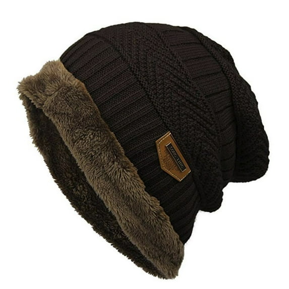 Baqcunre Knitted Bucket Hat, Contrast Men Warm Knitted Fleece Hats for Women Colors Fashion Winter ,