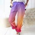 thumbnail image 1 of Baqcunre Linen Pants Women,Women's Printed Cotton And Linen Pockets Casual Fashion Pants,Womens Fashion,Pants For Women,Women'S Pants,Womens Clothes,Purple,XXXL, 1 of 4