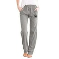 thumbnail image 1 of Baqcunre Linen Pants Womens Printing Casual Loose Pants With Pockets Elastic High Waist Paper Bag Pants Linen Pants Sweatpants Womens Pants Grey 4XL, 1 of 4