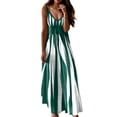 thumbnail image 1 of Baqcunre Maxi Dresses for Women 2024 Women's Fashion Loose Dress with Colour Block Print Dress Dresses for Women 2024 Summer Dresses for Women 2024 Womens Dresses Green M(Hot), 1 of 5