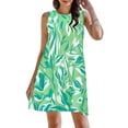 thumbnail image 1 of Baqcunre Maxi Dresses for Women 2024 Women's Floral Camouflage Print Spring And Summer Loose Round Neck Suspender Sleeveless Vest Pocket Dress Dresses for Women 2024 Summer Dresses for Women 2024, 1 of 4