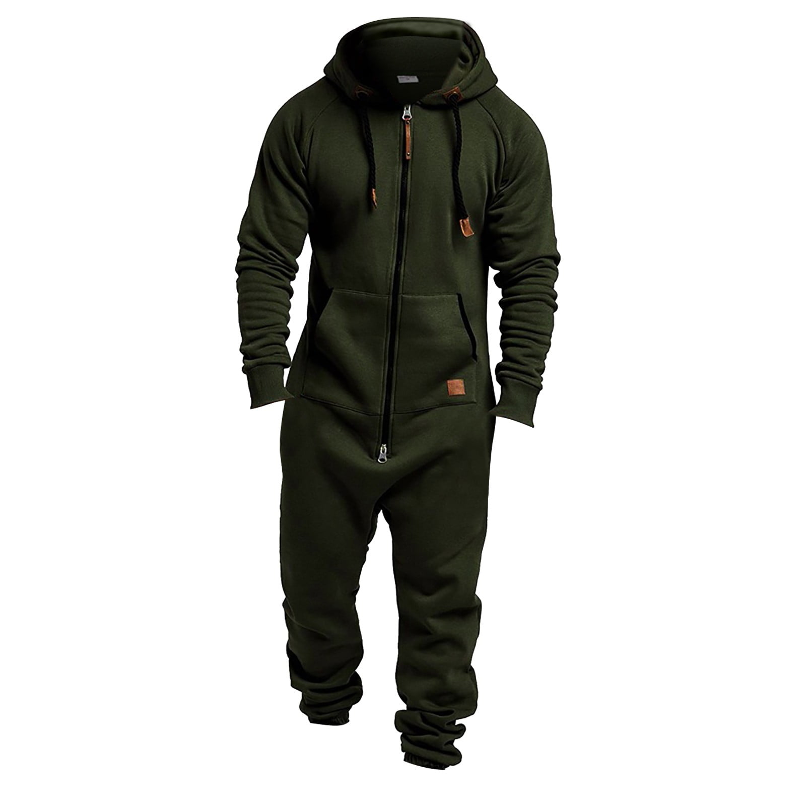 Jumpsuit Mannen Pure Kleur Splicing Een Stuk Kledi... - Vicedeal