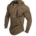 thumbnail image 1 of Baqcunre Men'S Fall Long Sleeved Hoodie Hooded Sweatshirt Tops Outdoor Sweatshirt Shirt,L,Hoodies For Men,Mens Sweatshirt,Mens Hoodies,Men'S Fashion Hoodies & Sweatshirts,Mens Fashion,Brown, 1 of 2