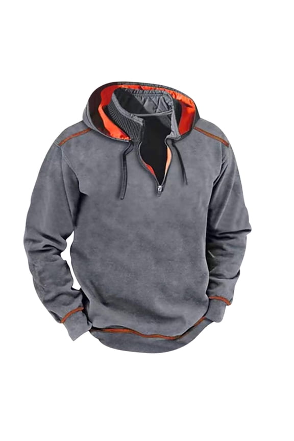 Men'S Hooded Solid Color Sweater Sports Casual Loose Fitting Sweater Jacket,M,Hoodies For Men,Mens Winter Jacket,Winter Coats For Men,Mens Clothes,Mens Fashion,Grey