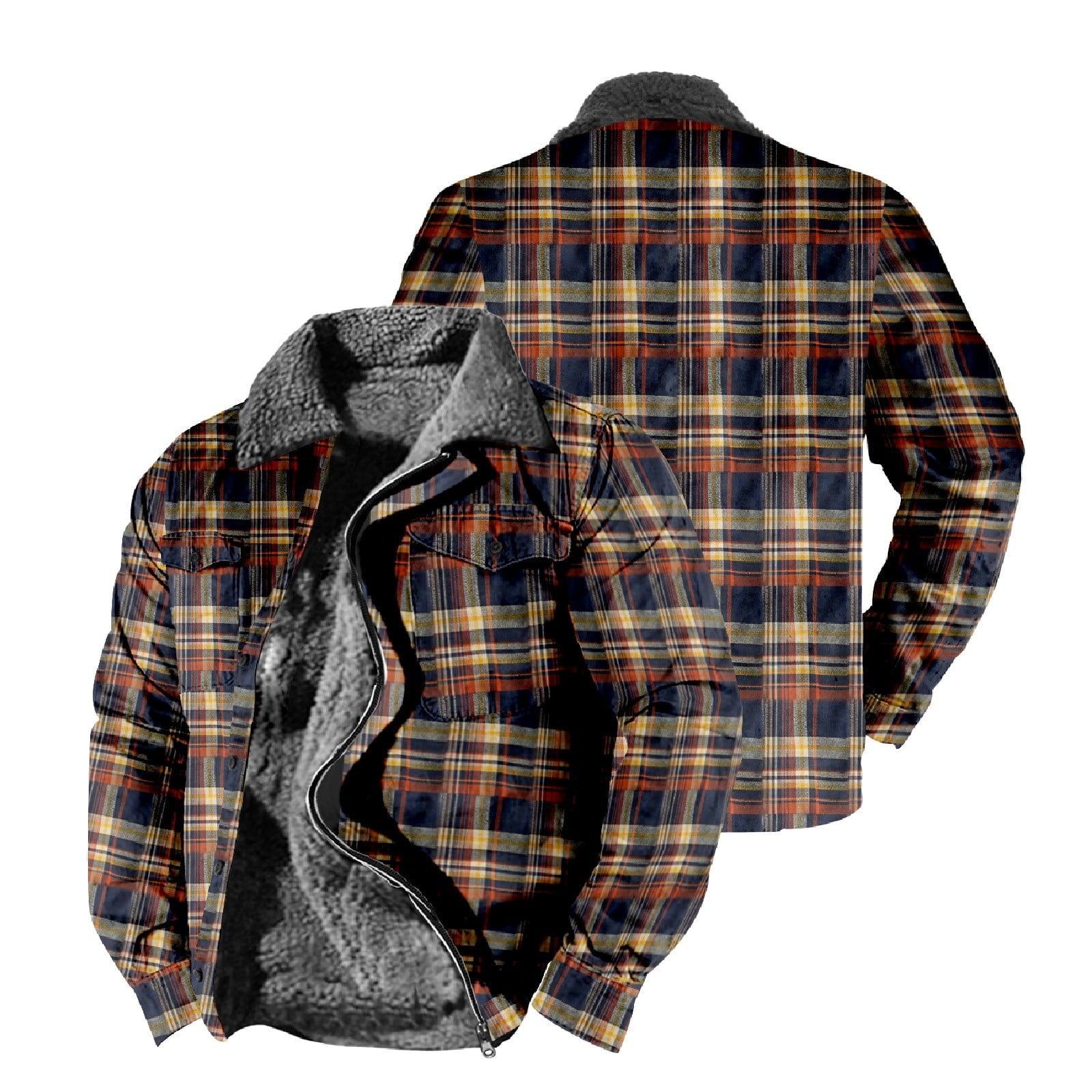 Baqcunre Men'S Warm Lined Wool Plaid Shirt Jacket Winter Heavyweight Thick JacketClassic Lapel Zipper Jacket,M,Plaid Shirt Men,Mens Winter Baqcunre Men'S Warm Lined Wool Plaid Shirt Jacket Winter Heavyweight Thick JacketClassic Lapel Zipper Jacket,M,Plaid Shirt Men,Mens Winter