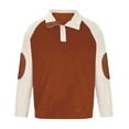 thumbnail image 1 of Baqcunre Men's Long Sleeve Button Solid Color Long Sleeve T Shirt Top,XL,Corduroy Shirt Men,Mens Sweatshirt,Long Sleeve Shirts For Men,Men'S Fashion Hoodies & Sweatshirts,,Coffee, 1 of 5