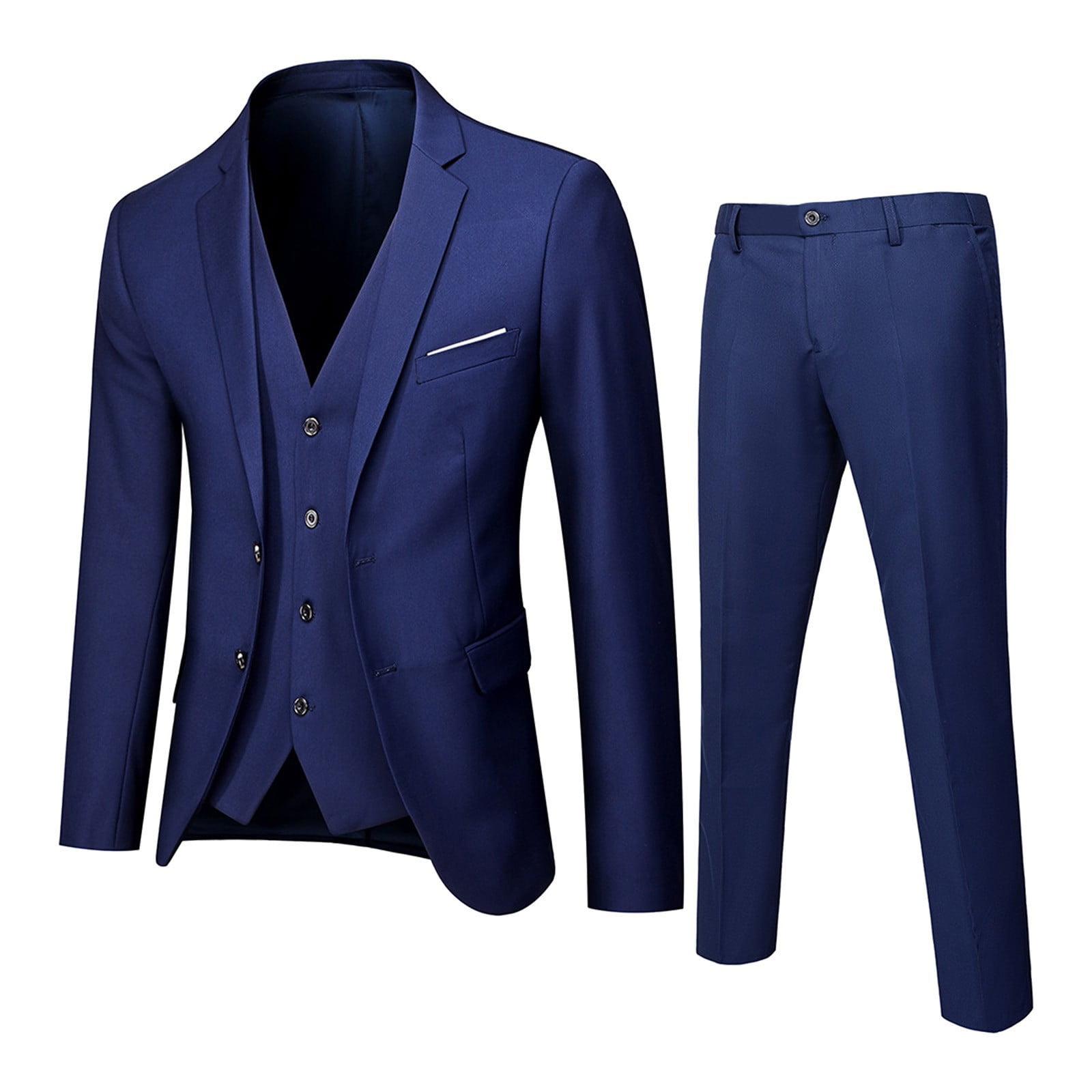 Baqcunre Suits for Men, Men's Slim Fit Suit One Button 3