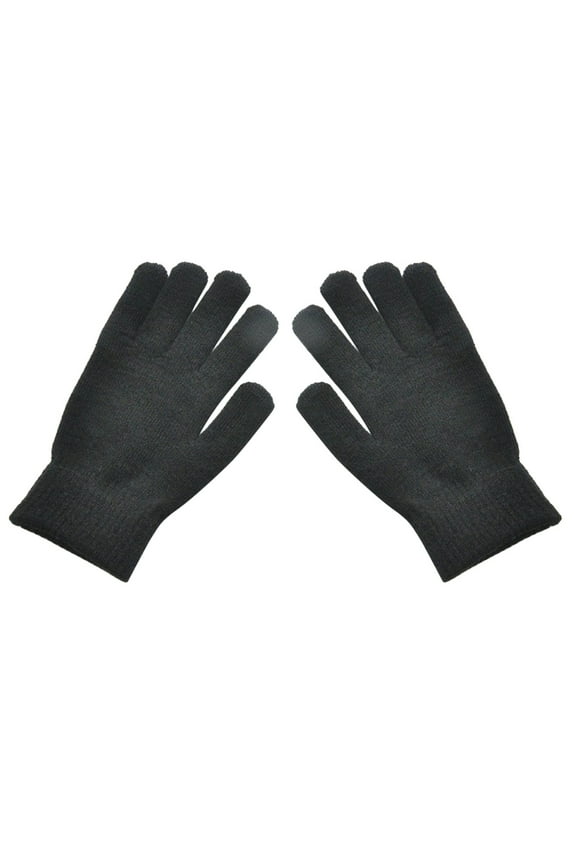 Men's And Women's Knitted Woolen Gloves, Winter Riding Warm And Fleece Gloves,One Size,Winter Gloves,Gloves For Cold Weather,Gloves For Men,Men Clothing,Mens Fashion,Black