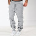 thumbnail image 1 of Baqcunre Mens High Street Fashion Leisure Loose Sports Running Solid Color Lace Up Sweatpants,XXL,Mens Sweatpants,Men'S Pants,Joggers For Men,Mens Sweatpants With Pockets,,Grey, 1 of 4