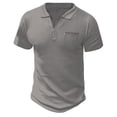 thumbnail image 1 of Baqcunre Mens T Shirt Men'S Fashion Trend Zipper Pocket Men'S Sports Top T Shirt Sweatshirts For Men Tops For Men Grey L, 1 of 5