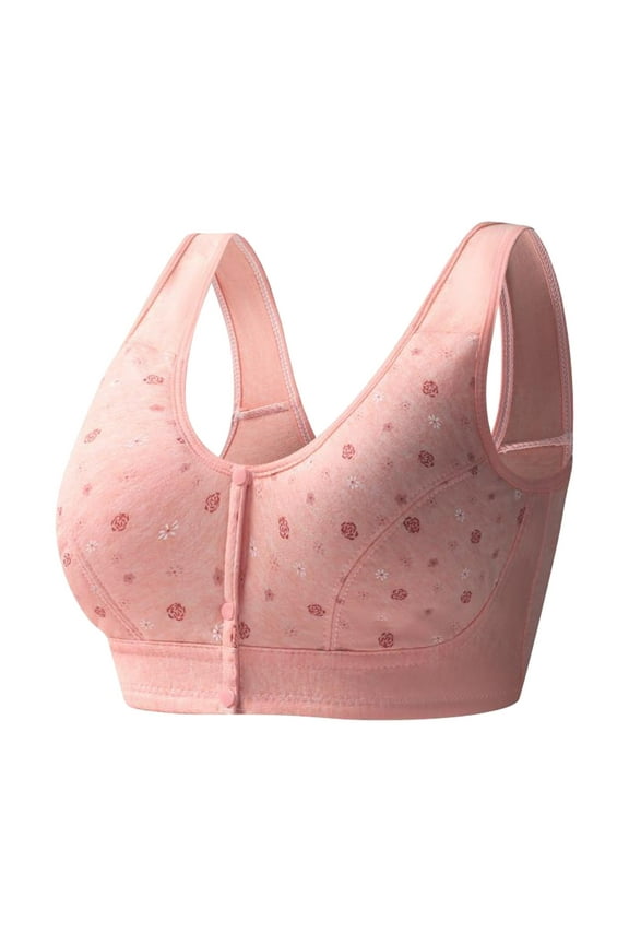 No Steel Ring Front Close Bra T Back Plus Size Seamless Unlined Bra For Large Bust Bralettes For Women Push Up Bra Wireless Bra Women Clothing Bras For Women,,Size 44