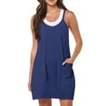 thumbnail image 1 of Baqcunre One Piece Jumpsuit,2023 Summer Sleeveless Mini Dress Casual Short Sundress Workout Tennis Athletic Onesie Jumpsuit,Pants for Women Womens Jumpsuit Jumpsuits for Women Womens Clothes Orange M, 1 of 8