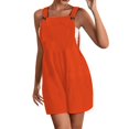 thumbnail image 1 of Baqcunre One Piece Jumpsuits For Women Womens Summer Overalls Jumpsuit Strap Rompers Dungaree Playsuits Womens Shorts Pants For Women Orange M, 1 of 7