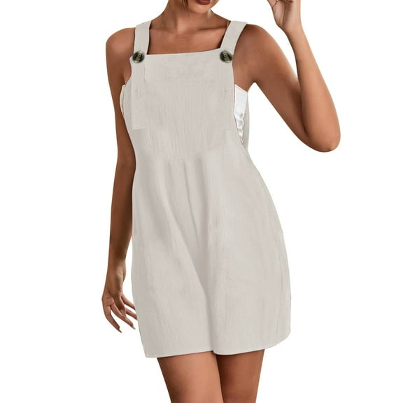 Baqcunre One Piece Jumpsuits For Women Womens Summer Overalls Jumpsuit Strap Rompers Dungaree Playsuits Womens Shorts Pants For Women White 3XL