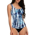 thumbnail image 1 of Baqcunre Tankini Swimsuits for Women, Tankini Tops for Women Swimwear Top Tummy Bathing Suit Top No Bottom Blue 2XL, 1 of 4