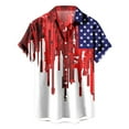 thumbnail image 1 of Baqcunre Polo Shirts For Men Men'S American Flag Patriotic Shirts For Men 4 Of July Men’S Short Sleeve Button Down Shirts Shirts For Men Tops For Men Red XL, 1 of 2