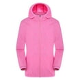 thumbnail image 1 of Baqcunre Rain Jacket Men,Solid Rain Jacket Outdoor Plus Size Hooded Windproof Loose Coat Water Proof Raglan Cuff Storage Bag Mens Jacket,Boys' Outerwear Jackets & Coats Pink XXL, 1 of 3