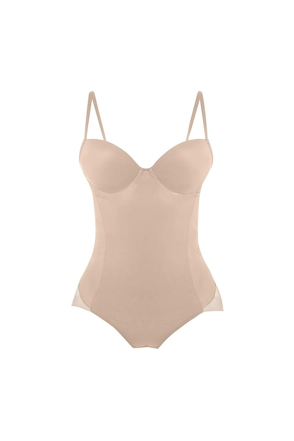 Shapewear For Women Tummy Control Backless Body Shaper Bra Backless Shapewear Backless Bra Bodysuit Backless Strapless Shapewear Shapewear Bodysuit Khaki XXL